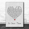 Bob Seger In Your Time Grey Heart Song Lyric Poster Print