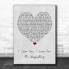 Broadside I Love You, I Love You. It's Disgusting Grey Heart Song Lyric Poster Print