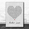 Golden Earring Radar Love Grey Heart Song Lyric Poster Print