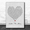 John Legend Under The Stars Grey Heart Song Lyric Poster Print