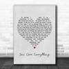 Marvin Gaye You Are Everything Grey Heart Song Lyric Poster Print