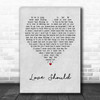 Moby Love Should Grey Heart Song Lyric Poster Print