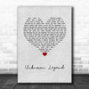 Neil Young Unknown Legend Grey Heart Song Lyric Poster Print