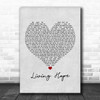 Phil Wickham Living Hope Grey Heart Song Lyric Poster Print