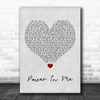Rebecca Lawrence Power In Me Grey Heart Song Lyric Poster Print