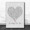 The Carpenters A Song For You Grey Heart Song Lyric Poster Print