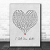 UB40 I Got You Babe Grey Heart Song Lyric Poster Print