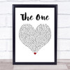 Backstreet Boys The One White Heart Song Lyric Poster Print