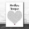 Bring Me The Horizon Mother Tongue White Heart Song Lyric Poster Print