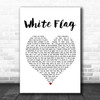 Dido White Flag White Heart Song Lyric Poster Print