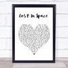 Lighthouse Family Lost In Space White Heart Song Lyric Poster Print