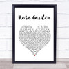 Lynn Anderson Rose Garden White Heart Song Lyric Poster Print