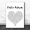 Matoma False Alarm White Heart Song Lyric Poster Print