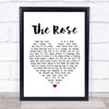 Michael Ball The Rose White Heart Song Lyric Poster Print