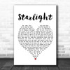 Muse Starlight White Heart Song Lyric Poster Print