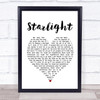 Muse Starlight White Heart Song Lyric Poster Print