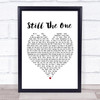 Orleans Still The One White Heart Song Lyric Poster Print