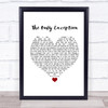 Paramore The Only Exception White Heart Song Lyric Poster Print