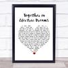 Philip Oakey Giorgio Moroder Together in Electric Dreams White Heart Song Lyric Poster Print