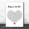Rebecca Lawrence Power In Me White Heart Song Lyric Poster Print