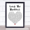 Snow Patrol Crack The Shutters White Heart Song Lyric Poster Print