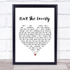 Stevie Wonder Isn't She Lovely White Heart Song Lyric Poster Print