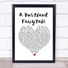 The Killers A Dustland Fairytale White Heart Song Lyric Poster Print