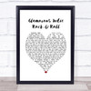 The Killers Glamorous Indie Rock & Roll White Heart Song Lyric Poster Print
