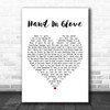 The Smiths Hand In Glove White Heart Song Lyric Poster Print