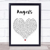 The xx Angels White Heart Song Lyric Poster Print