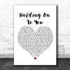 Twenty One Pilots Holding On To You White Heart Song Lyric Poster Print