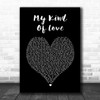Emeli Sandé My Kind Of Love Black Heart Song Lyric Music Wall Art Print
