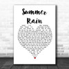 Whitesnake Summer Rain White Heart Song Lyric Poster Print