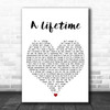 Ziggy Marley A Lifetime White Heart Song Lyric Poster Print