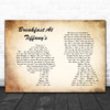 Deep Blue Something Breakfast At Tiffany's Man Lady Couple Song Lyric Poster Print