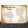 Frank Sinatra The Way You Look Tonight Man Lady Couple Song Lyric Poster Print Frank Sinatra The Way You Look Tonight Man Lady Couple Song Lyric Poster Print