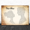 Madonna True Blue Man Lady Couple Song Lyric Poster Print