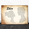 Rag'n'Bone Man Skin Man Lady Couple Song Lyric Poster Print