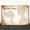 Sade Your Love Is King Man Lady Couple Song Lyric Poster Print