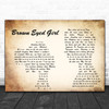 Van Morrison Brown Eyed Girl Man Lady Couple Song Lyric Poster Print