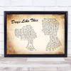 Van Morrison Days Like This Man Lady Couple Song Lyric Poster Print