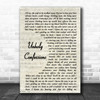 Avenged Sevenfold Unholy Confessions Vintage Script Song Lyric Poster Print