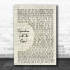Barry Manilow Copacabana (At The Copa) Vintage Script Song Lyric Poster Print