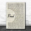Heather Small Proud Vintage Script Song Lyric Poster Print