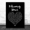 Foo Fighters February Stars Black Heart Song Lyric Music Wall Art Print