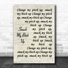 The Prodigy Smack My Bitch Up Vintage Script Song Lyric Poster Print
