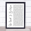 Florence + The Machine Shake It Out Rustic Script Song Lyric Poster Print