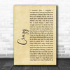 Gnarls Barkley Crazy Rustic Script Song Lyric Poster Print