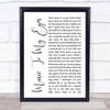 Gnarls Barkley Crazy Rustic Script Song Lyric Poster Print