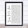 Jessie Ware Alone Rustic Script Song Lyric Poster Print